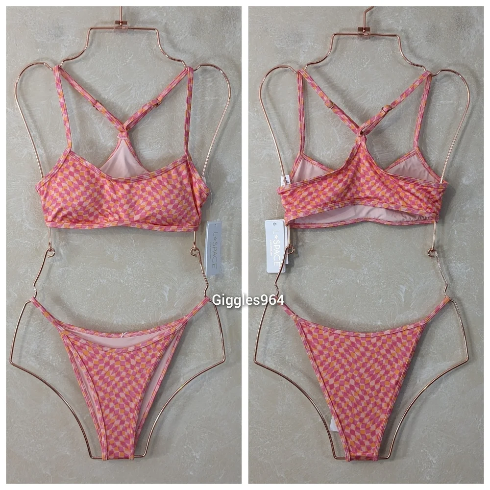 L*Space Pamela Tommy Bikini Set Heat Waves